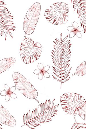 棕榈叶印花华亿平台图片