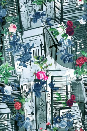 花朵印花华亿平台图片