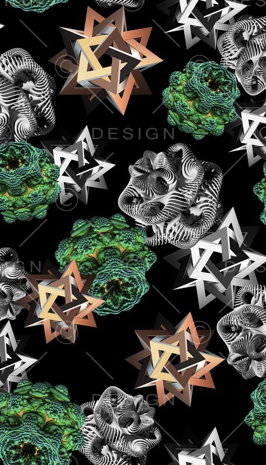 抽象、分型、科技印花华亿平台图片