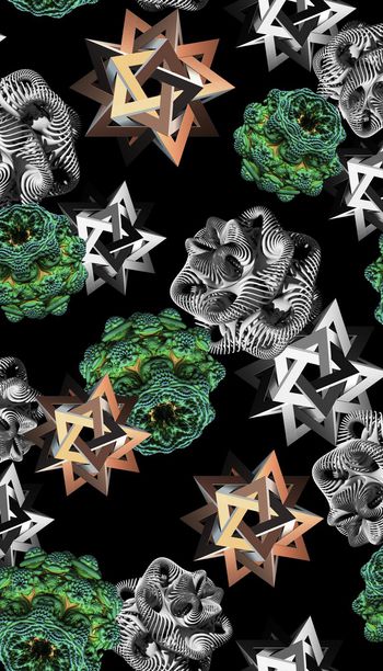 抽象、分型、科技印花华亿平台图片