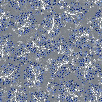 681027-小清新树枝雪花