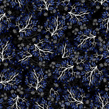 681028-小清新树枝雪花黑