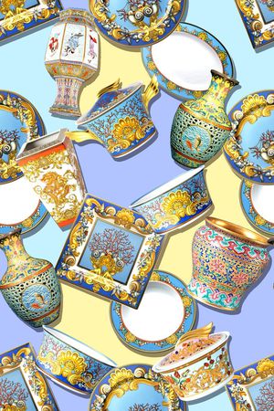 欧式印花华亿平台图片