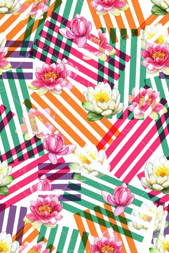 五彩条纹印花华亿平台图片