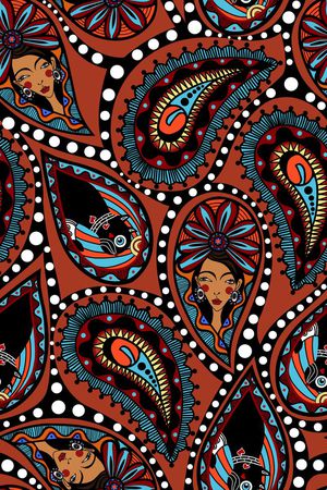 佩斯利印花华亿平台图片