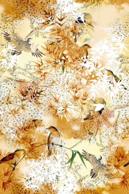 中国风印花华亿平台图片