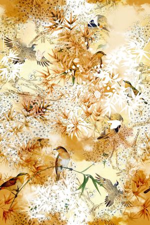 中国风印花华亿平台图片