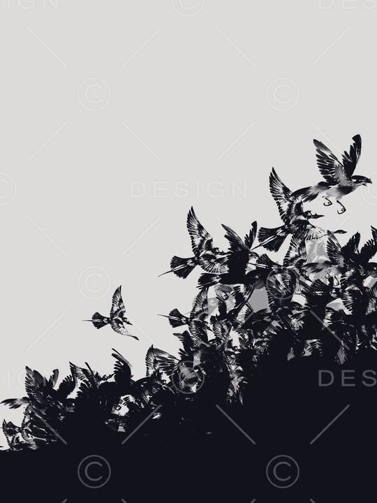 水墨印花华亿平台图片