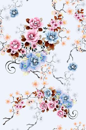 花朵印花华亿平台图片