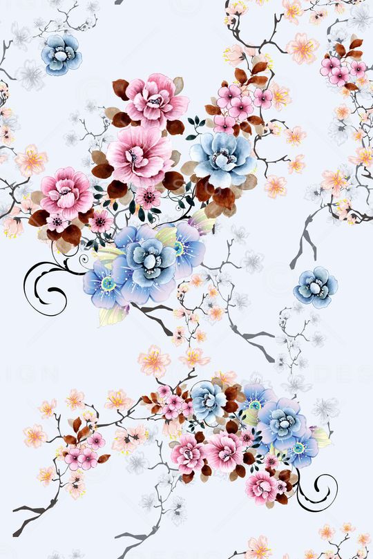 花朵印花华亿平台图片