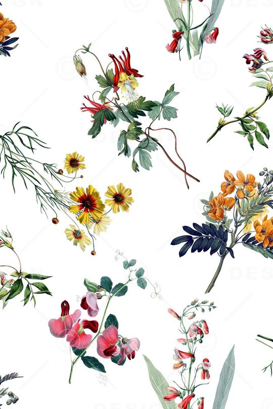 植物花卉印花华亿平台图片