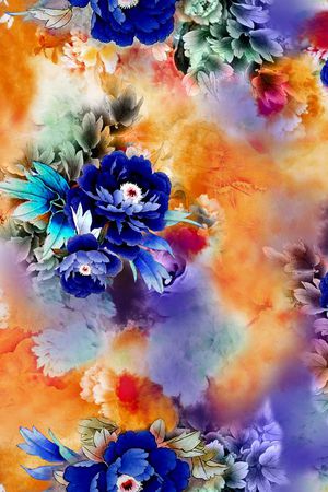 中国风印花华亿平台图片