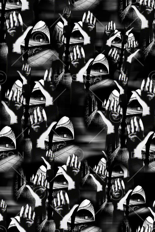 黑白印花华亿平台图片