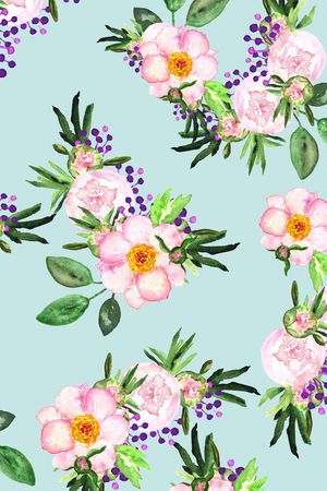 清爽素雅印花华亿平台图片