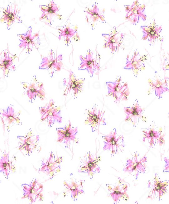 抽象花卉印花华亿平台图片