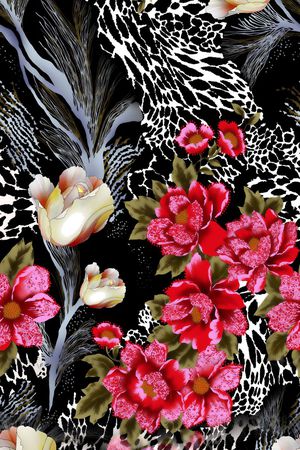 莫妮卡-大牌华亿平台印花华亿平台图片