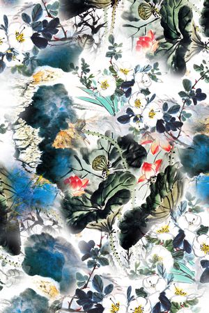 大气中国风印花华亿平台图片