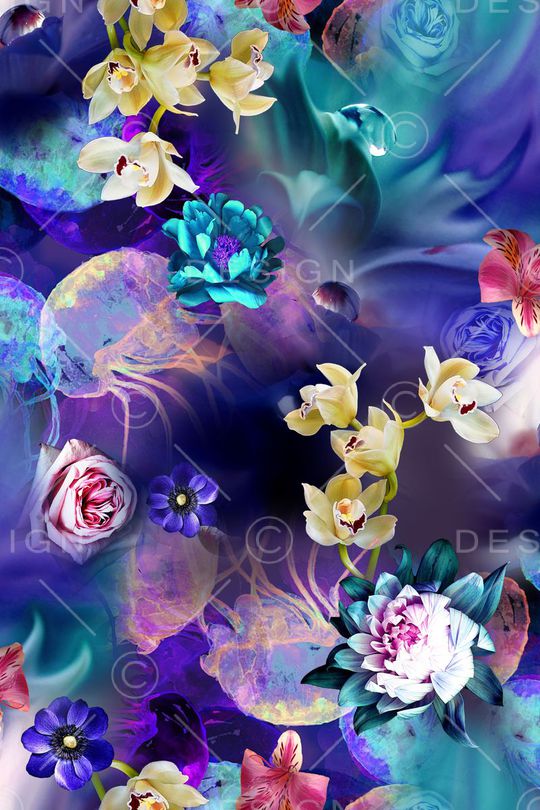 花朵印花华亿平台图片