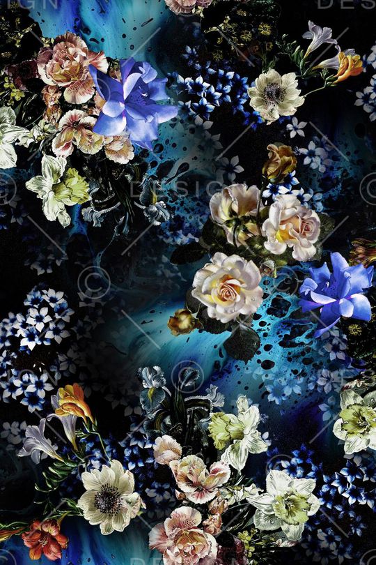 油画花卉印花华亿平台图片