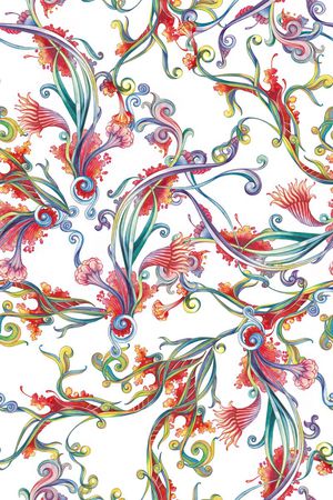 抽象花纹印花华亿平台图片