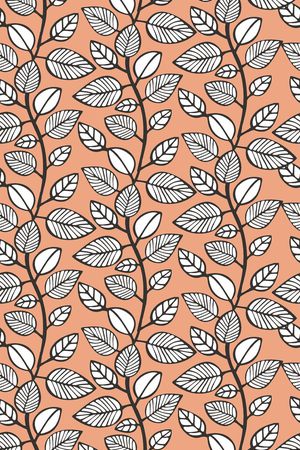 树叶印花华亿平台图片