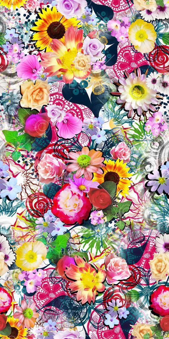 抽象线条底印花华亿平台图片