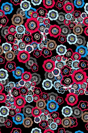 小花、花卉印花华亿平台图片