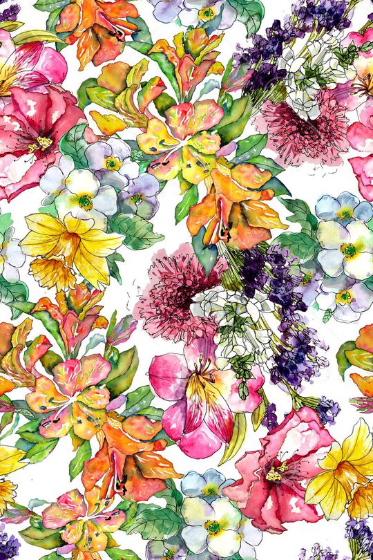 水彩印花华亿平台图片