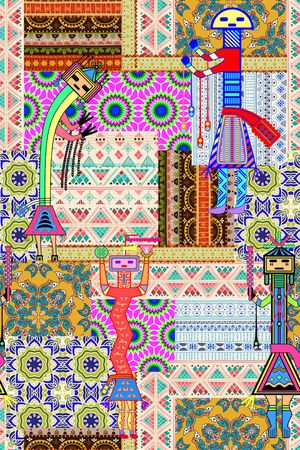 民族风印花华亿平台图片