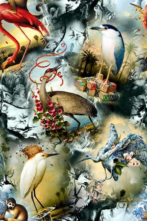 抽象印花华亿平台图片