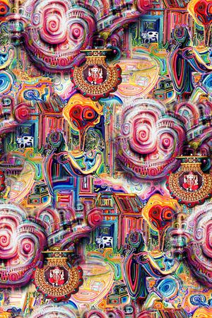 抽象印花华亿平台图片