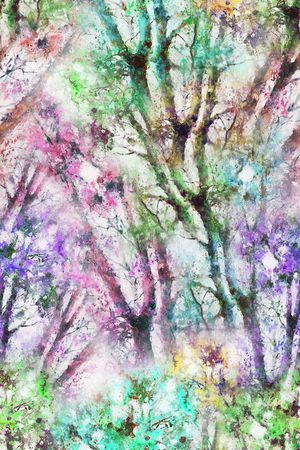 树枝印花华亿平台图片