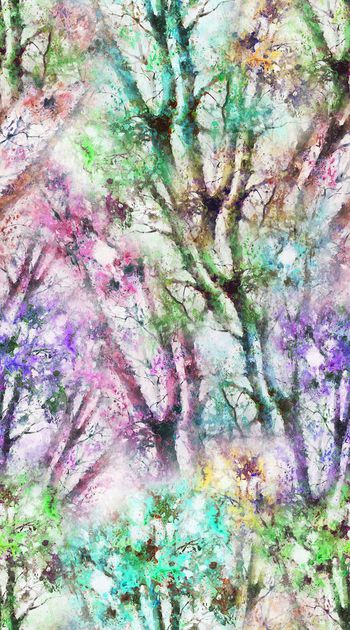 树枝印花华亿平台图片