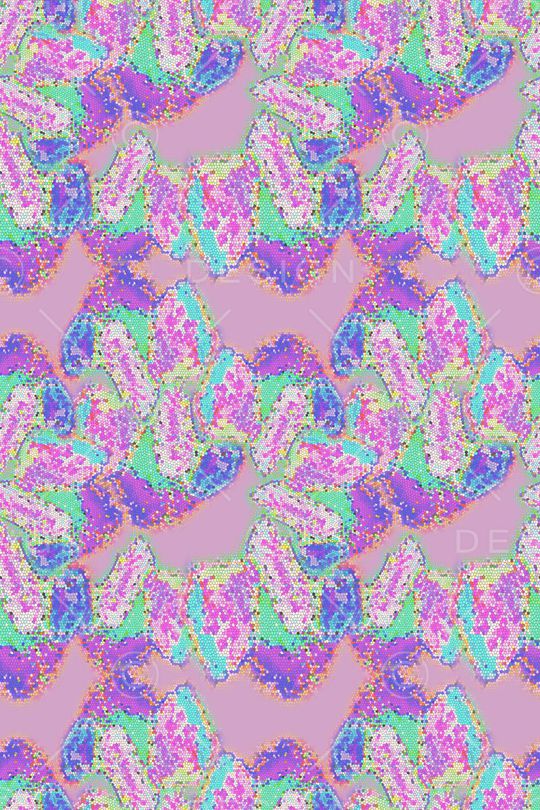 多色斑斓印花华亿平台图片