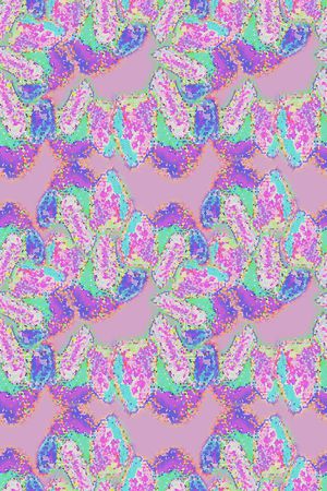 多色斑斓印花华亿平台图片