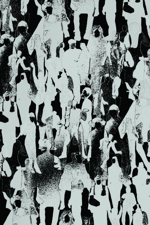 黑白色系印花华亿平台图片