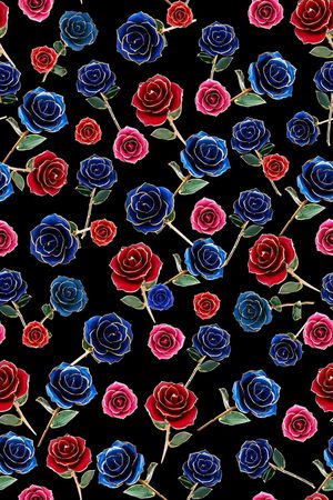 浪漫花卉印花华亿平台图片