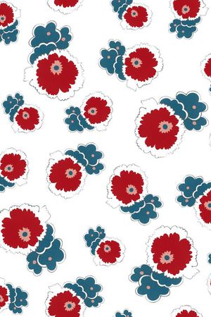 时尚女装可爱卡通花朵印花华亿平台图片