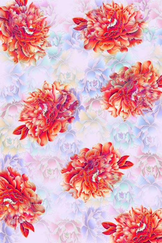 花朵印花华亿平台图片