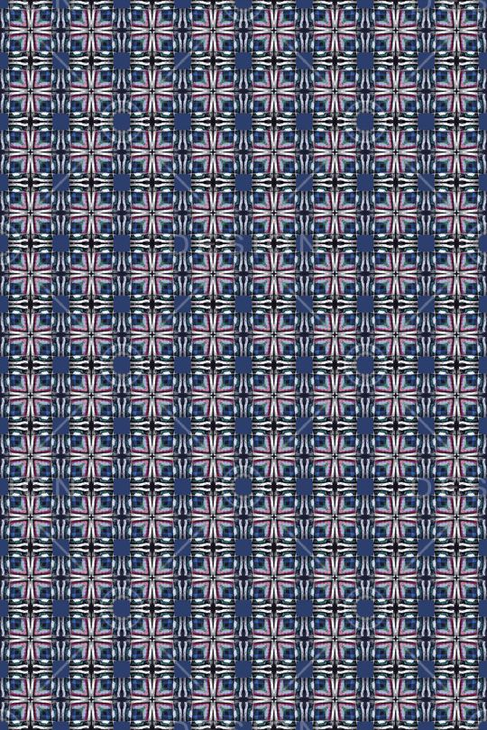 格子混搭印花华亿平台图片