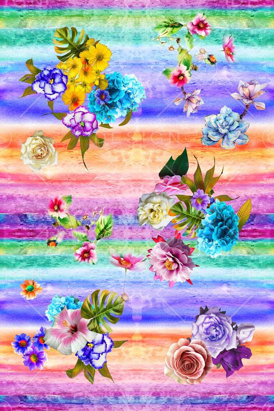 水彩底纹印花华亿平台图片