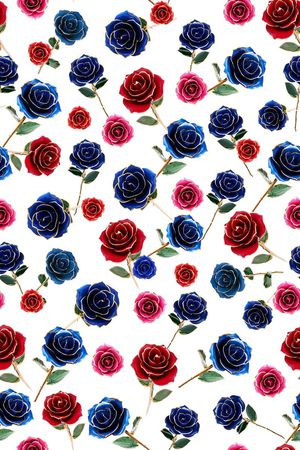 浪漫花卉印花华亿平台图片