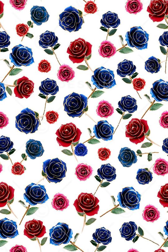 浪漫花卉印花华亿平台图片