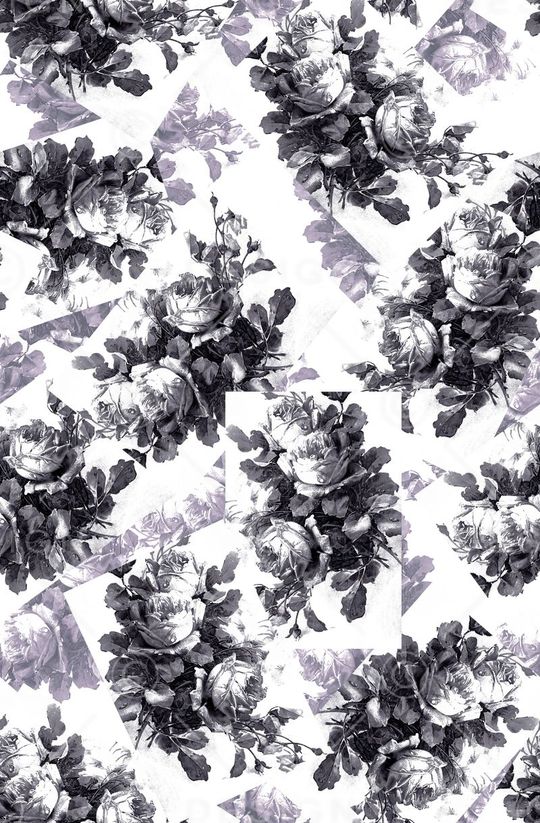 黑白印花华亿平台图片