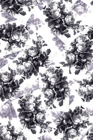 黑白印花华亿平台图片