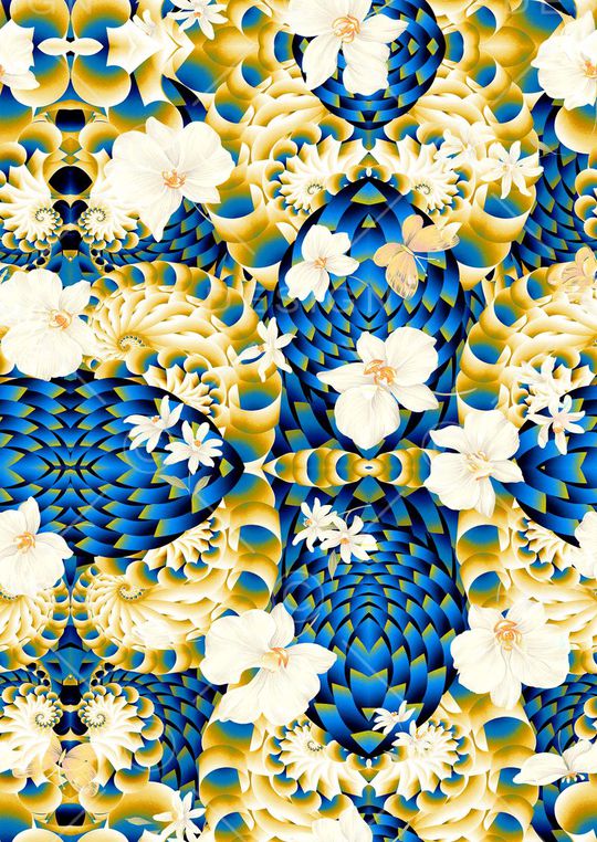 抽象印花华亿平台图片