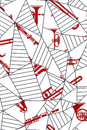 不规则几何印花华亿平台图片