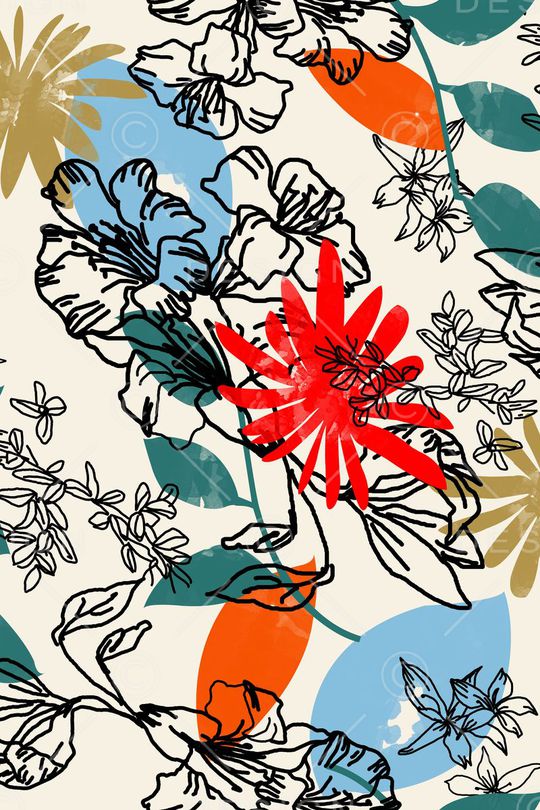 手绘印花华亿平台图片