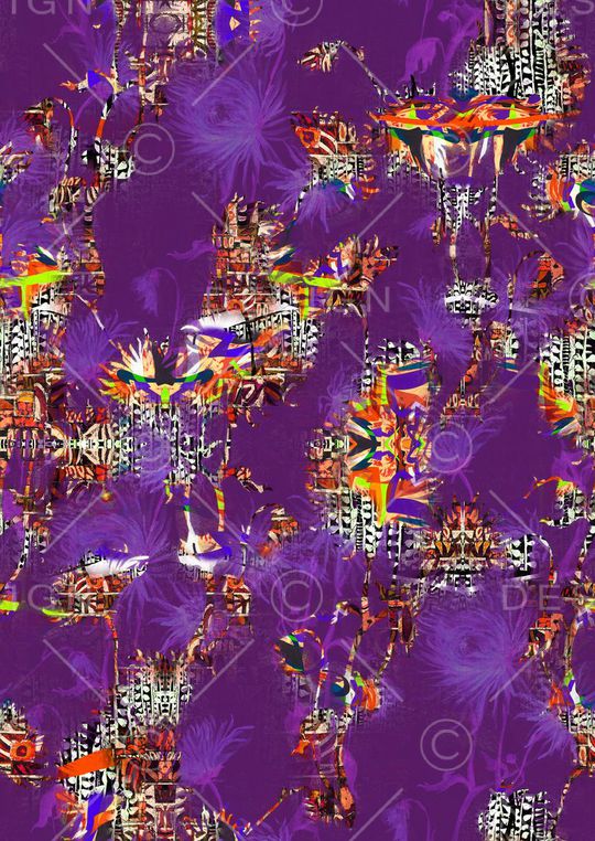 抽象印花华亿平台图片