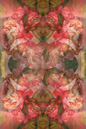 复古、几何、牡丹印花华亿平台图片